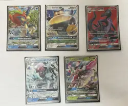 GX 15 Card Lot Pokemon TCG Sun And Moon Era Cards Ultra Rare Holo Full Art - Image 2