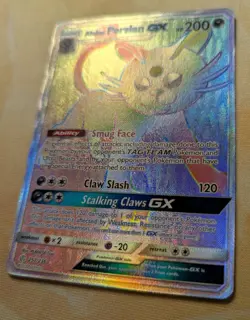 Alolan Persian GX 257/236 Rainbow Secret Rare Pokemon Card 2019 Cosmic Eclipse - Image 2