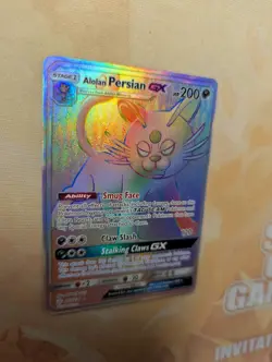 Alolan Persian GX 257/236 Rainbow Secret Rare Pokemon Card 2019 Cosmic Eclipse - Image 5