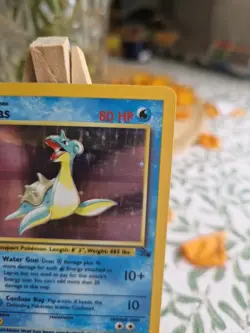 1999 Pokemon LAPRAS Fossil Set HOLO Foil Rare Unlimited Edition Card 10/62 - NM - Image 3