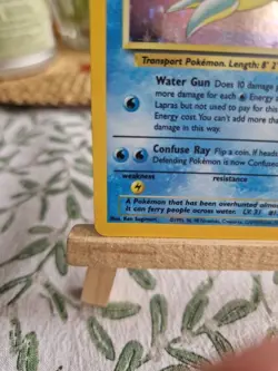 1999 Pokemon LAPRAS Fossil Set HOLO Foil Rare Unlimited Edition Card 10/62 - NM - Image 4