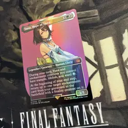 Yuna, Hope of Spira (Borderless) Final Fantasy Foil - Image 2