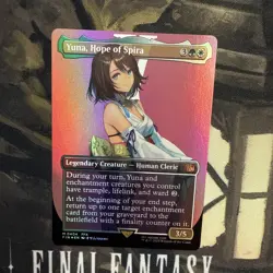 Yuna, Hope of Spira (Borderless) Final Fantasy Foil - Image 4