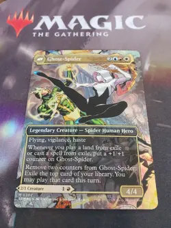 Mtg. Gwen Stacy. #202. Foil Borderless. Marvel's Spider-Man. Miscut. Pack Fresh - Image 2