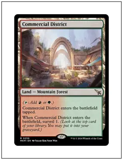 1x Commercial District, Murders at Karlov Manor, Magic MTG NM - Image 1