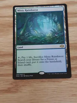 MTG Misty Rainforest, NM-Mint, English Modern Horizons 2 - Image 2
