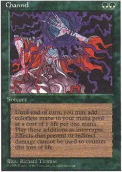 4x Channel Moderate Play, English 4th Edition MTG Magic - Image 1