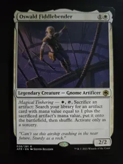 Oswald Fiddlebender NM Adventures in the Forgotten Realms MTG FREE SHIPPING - Image 1