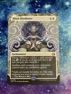MTG Blind Obedience (1/103) Wilds of Eldraine Enchanting Tales NM - Image 1