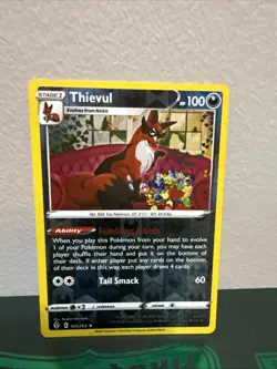 Pokemon TCG Astral Radiance - Thievul #104/189 Reverse Holo Common Card - Image 1