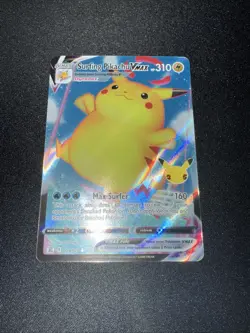 NM-Mint, English - 1 x Pokemon Surfing Pikachu VMAX - 009/025 - Ultra Rare Celeb - Image 1