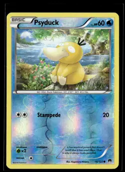 2016 XY - BREAKpoint - Reverse Holo Psyduck Basic/Common #16 - Image 1