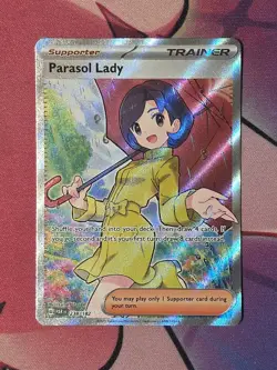 Pokemon Parasol Lady 238/182 Full Art Ultra Rare Paradox Rift NM - Image 1