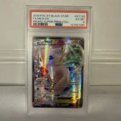 2016 Pokemon XY Black Star Super Premium Collection Mew EX Promo #XY126 LP - Image 1
