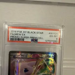 2016 Pokemon XY Black Star Super Premium Collection Mew EX Promo #XY126 LP - Image 2