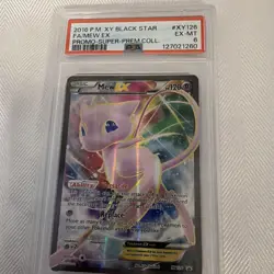 2016 Pokemon XY Black Star Super Premium Collection Mew EX Promo #XY126 LP - Image 5