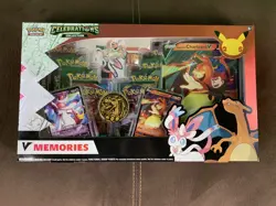 Pokemon TCG Celebrations Sylveon + Charizard V Memories Box Premium Collection - Image 1
