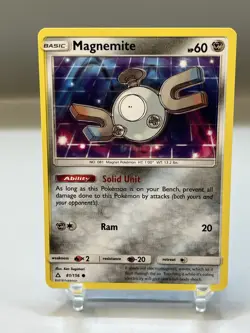 Pokemon Double Print Misprint Error Magnemite 81/156 Sm-Ultra Prism Regular - Image 2