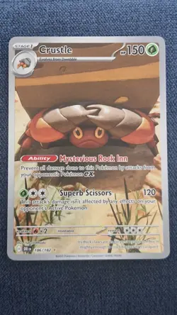 Pokemon - 186/182 - Crustle - SV10: Destined Rivals NM - Image 1