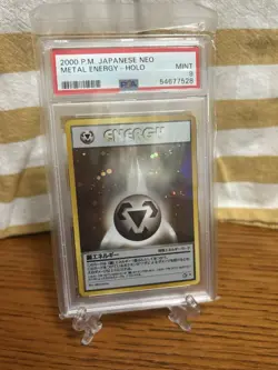 Pokemon Metal Energy Neo Japanese Holo Rare PSA 9 Mint - Image 1