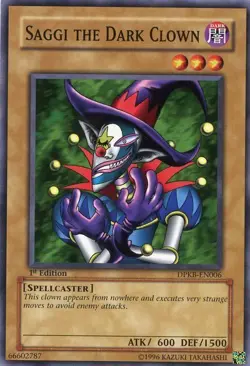 Saggi the Dark Clown - DPKB-EN006 - Common - 1st Edition x1 - Lightly Played - Image 1