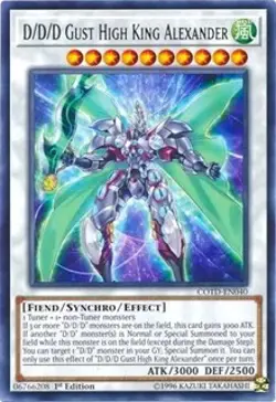 1x D/D/D Gust High King Alexander - Unlimite NM Eng YuGiOh - Code of the Duelist - Image 1