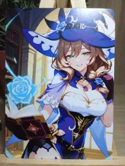 Lisa Genshin Impact Waifu Goddess Story Fan Art Anime Card Carte - Image 1