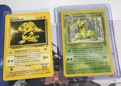 Vintage Pokemon Card Lot WOTC Wizard Of The Coast Base Gym Jungle Rocket W/Rares - Image 2