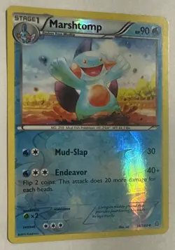 Marshtomp 34/160 XY-Primal Clash Reverse Holo NM/Mint Pokemon Card 2015 - Image 2