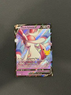 Dark Sylveon v SWSH134 Gem Mint 2021 25th Anniversary Celebrations Promo Card - Image 1