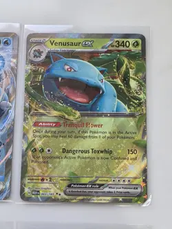 Pokemon 151 Blooming Waters Promos Blastoise/Venusaur/Squirtle/Bulbasaur-4 Cards - Image 4
