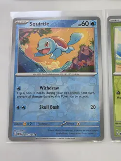 Pokemon 151 Blooming Waters Promos Blastoise/Venusaur/Squirtle/Bulbasaur-4 Cards - Image 5