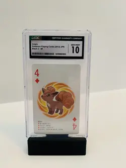 CGC 10 Gem Mint Vulpix Pokemon Playing Cards (2012) JPN BLACK KYUREN - Image 1