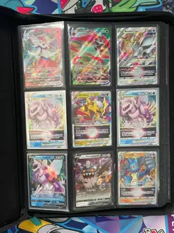 Pokemon TCG Binder Bundle - Mix of VMAX/VSTAR/V/EXs - Over 125 cards - Read Desc - Image 1