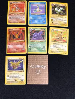 Complete Pokemon Unlimited Fossil Non Holo Rare/UC/C 47 Card Set 16-62 NM/NM+/M - Image 5