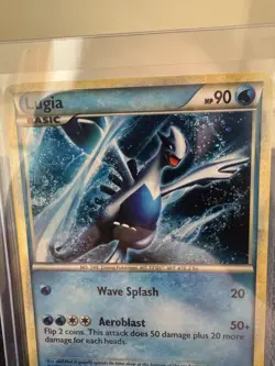 LUGIA Black Star Promo Series POKEMON Holo 2010 Trading Card HGSS02 - Image 2