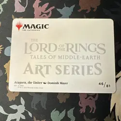 Aragorn, the Uniter Art Card (Gold-Stamped Signature) The Lord of The Rings #46 - Image 3