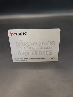 Cavern-Hoard Dragon 61/81 Gold-Stamped Signature Art Cards LOTR MTG NM - Image 4