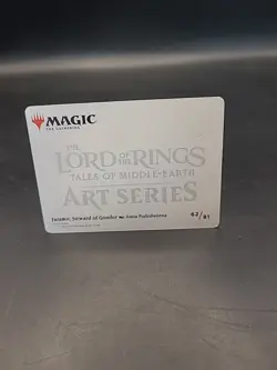MTG Lord Of The Rings Gold Stamped Art Series Faramir, Steward Of Gondor 62/81 - Image 4