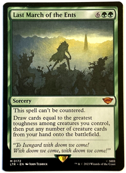 MTG Last March of the Ents The Lord of the Rings 0172 Pack Fresh - Image 1