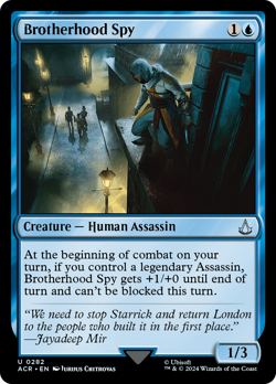 Brotherhood Spy - Assassin's Creed - MTG Near Mint - Image 1