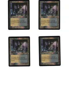 MTG Godless Shrine Retro Foil x4 Serialized playset Shock Lands - Image 1