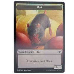 x4 Elf Warrior/Rat Foundations Double-Sided Token 0019/0030 Creature Common M/NM - Image 2