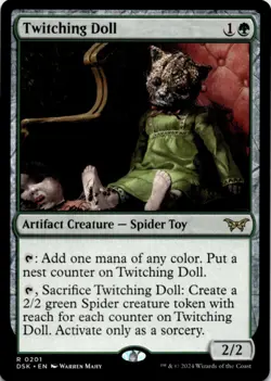 MTG Twitching Doll Normal NM Duskmourn: House of Horror Magic 201 - Image 1