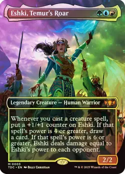 Foil Eshki, Temur's Roar (Borderless) [Tarkir: Dragonstorm] MTG - Image 1