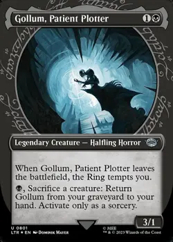 1x Gollum, Patient Plotter - Surge Foil NM Eng MTG - LOTR: Tales of Middle Earth - Image 1