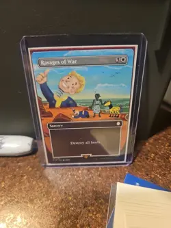 [1x] Ravages of War - Borderless Near Mint, English Universes Beyond: Fallout MT - Image 1