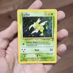 Scyther 17/130 Base Set 2 Holo Pokemon WOTC TCG - Image 1