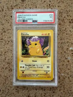 PSA 7 Pikachu Yellow Cheeks Pokemon - Image 1