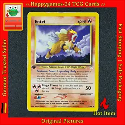 Entei 1. Edition WOTC Pokemon Karte TCG 17/64 Non Holo Neo Revelation /E16 - Image 1